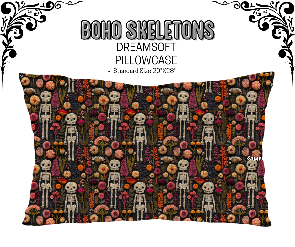 Boho Skeletons Dreamsoft Pillowcases