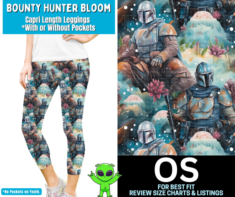 Bounty Hunter Bloom Capri Length Leggings w/ Pockets