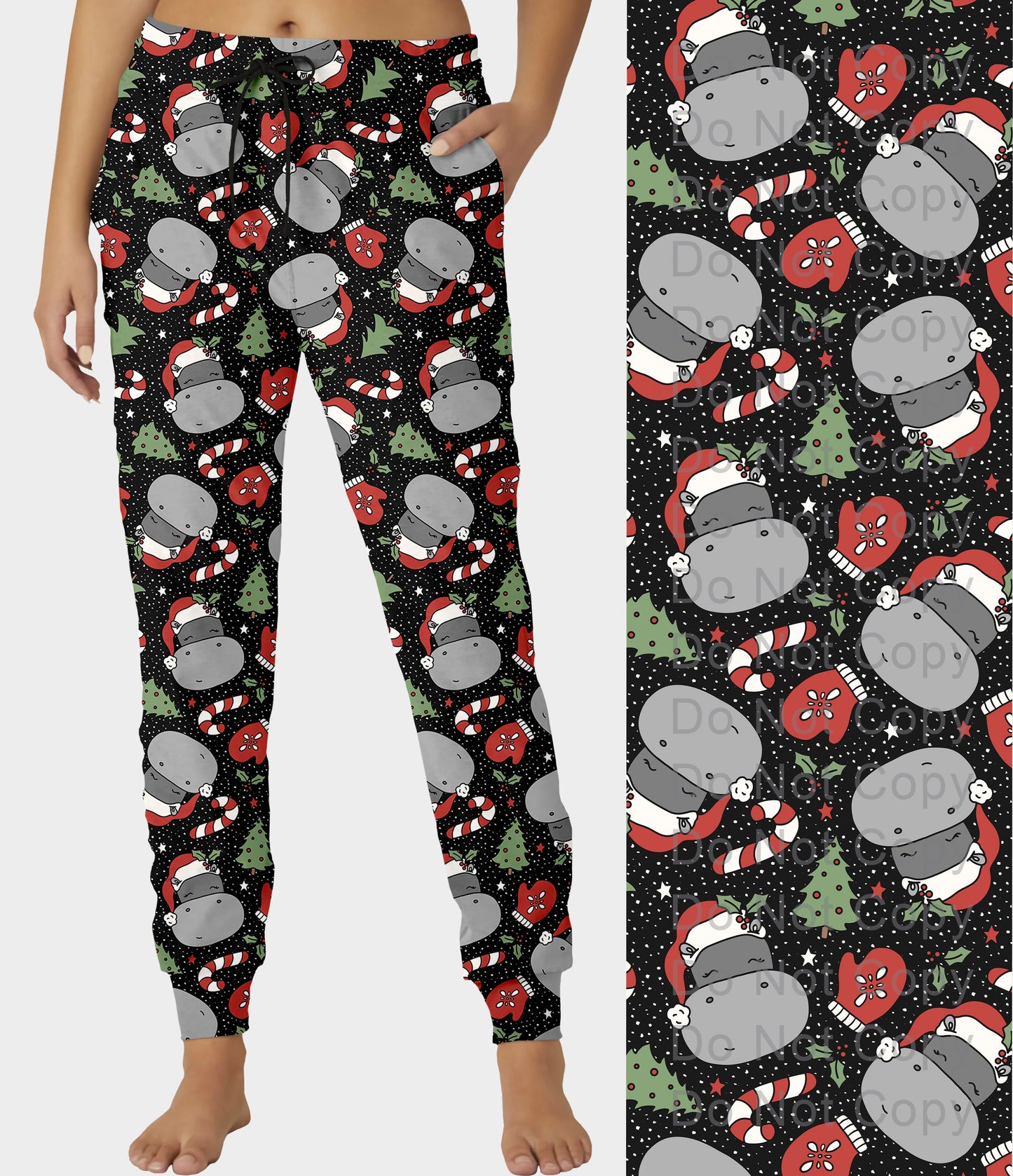RTS - Christmas Hippo Joggers