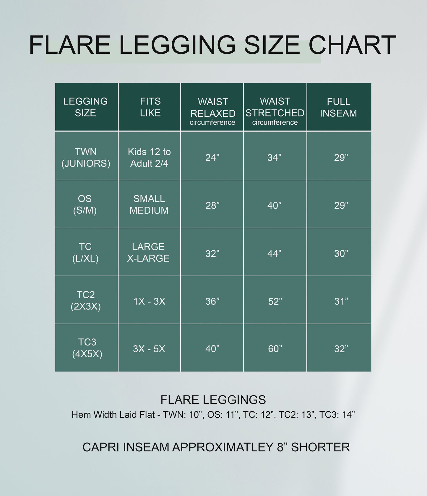 RTS - Solid Black Flare Leggings w/ Pockets