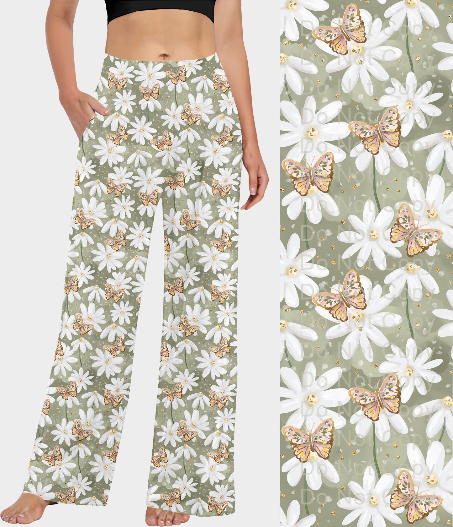 RTS - Daisy Butterfly Lounge Pants