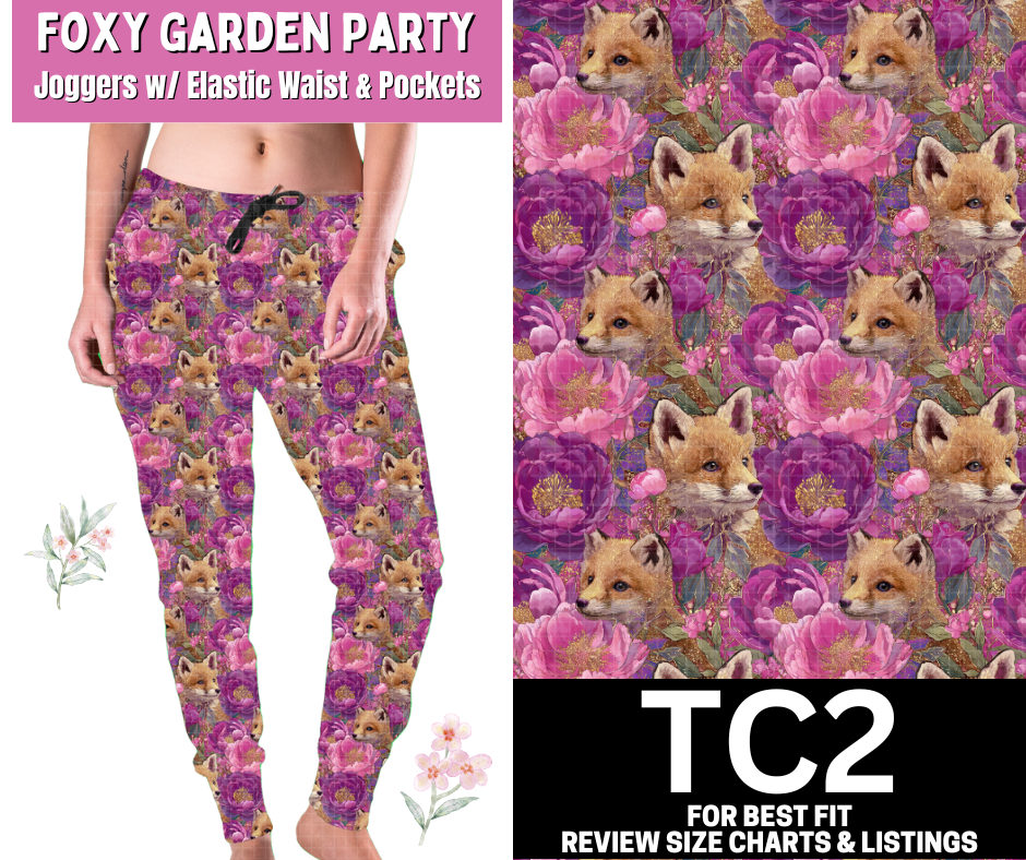 Foxy Garden Party Joggers