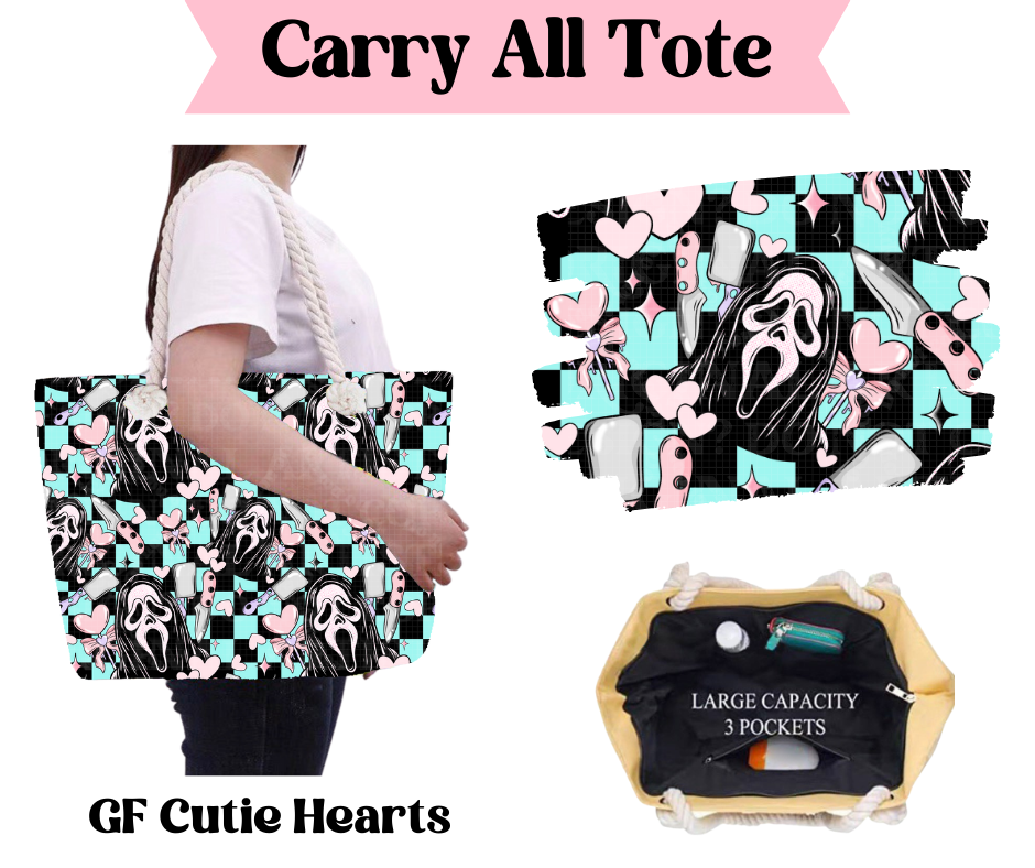 GF Cutie Hearts Carry All Tote