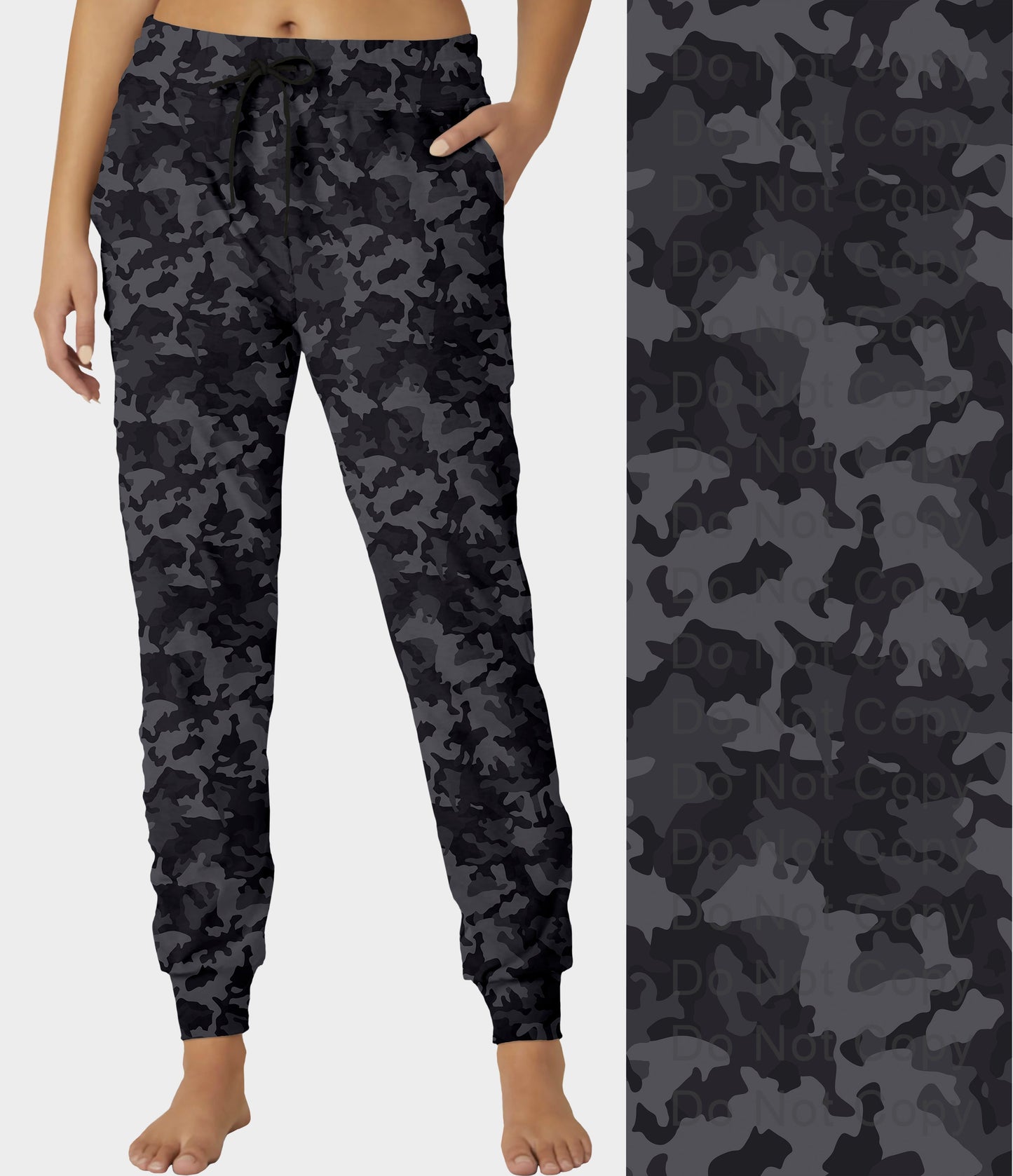 RTS - Gray Camo Jogger Pants