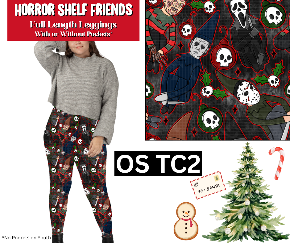 Horror Shelf Friends Full Length Leggings w/ Pockets