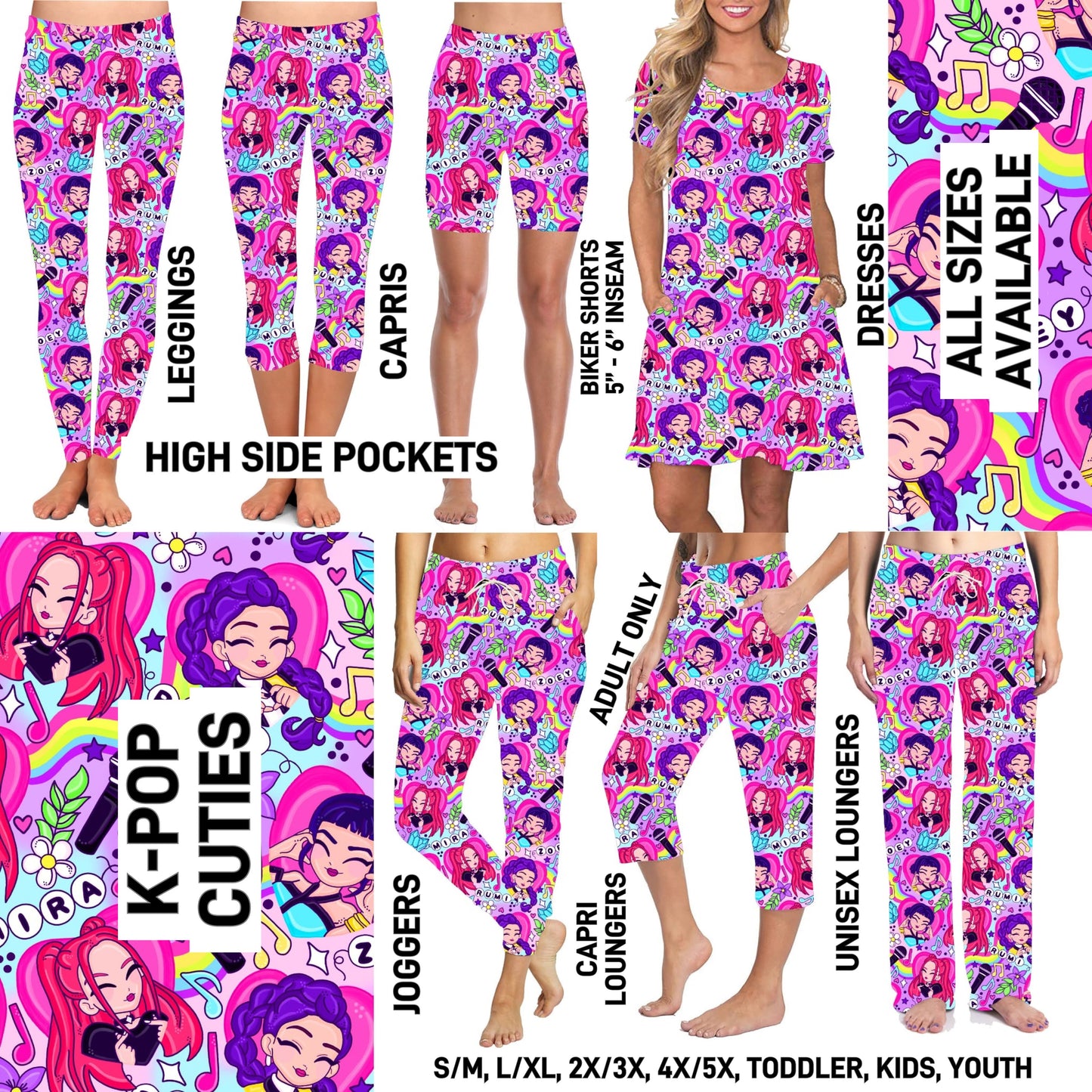 RTS - K-Pop Cuties Capri Loungers