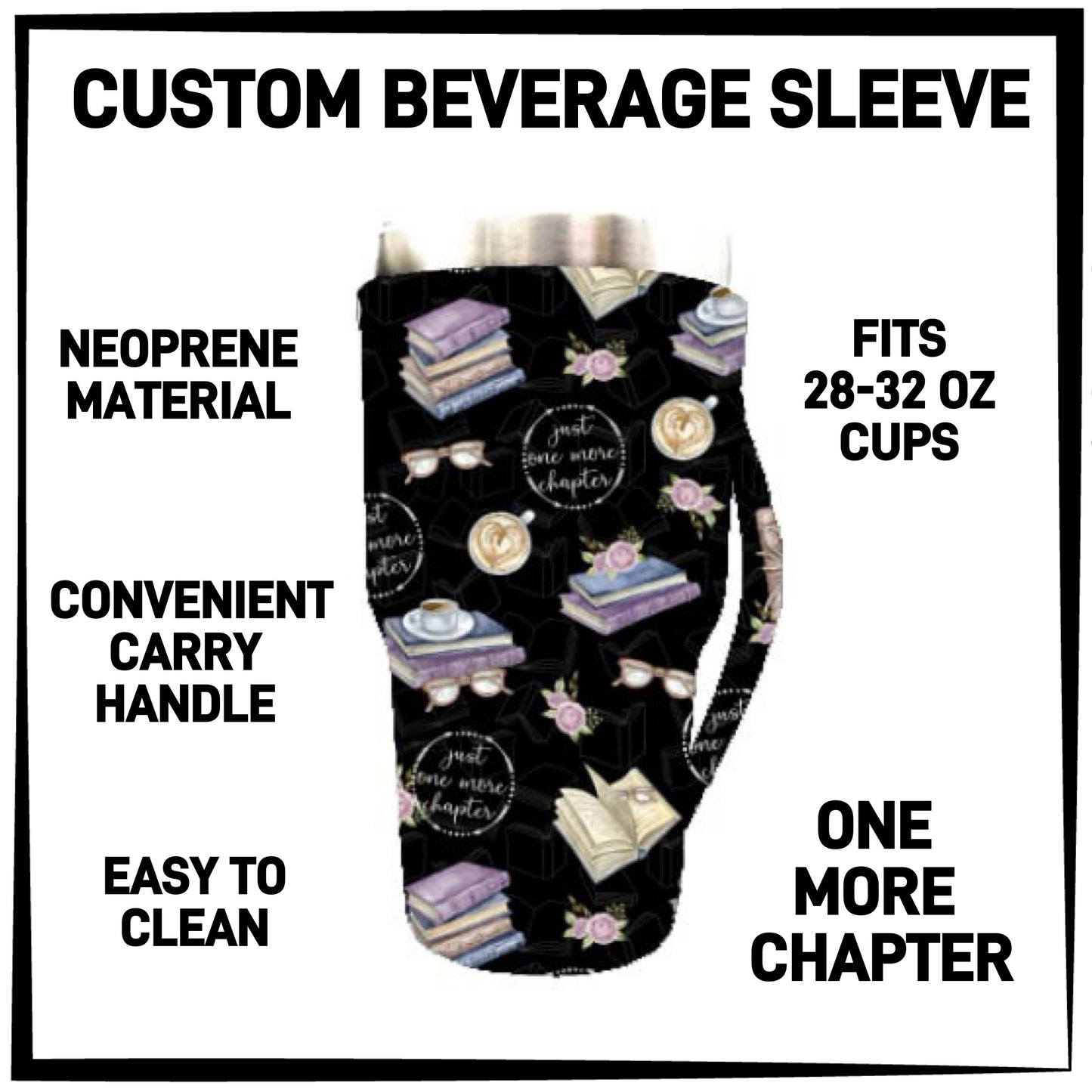 RTS - One More Chapter 28-32oz Beverage Sleeves