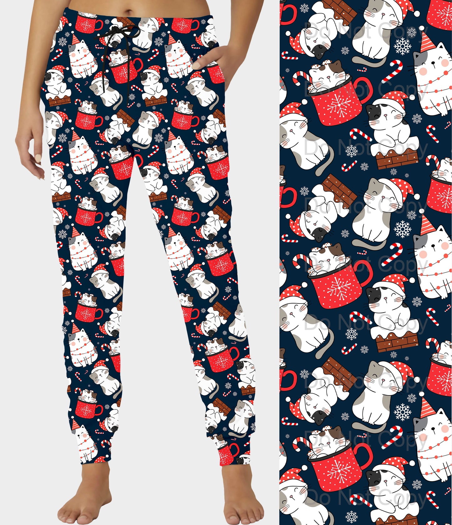 RTS - Kitty Cocoa Joggers