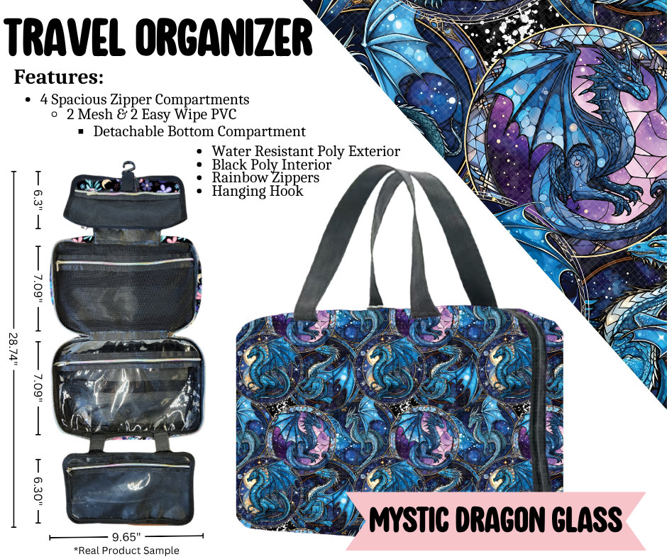 Mystic Dragon Glass Travel Organizer