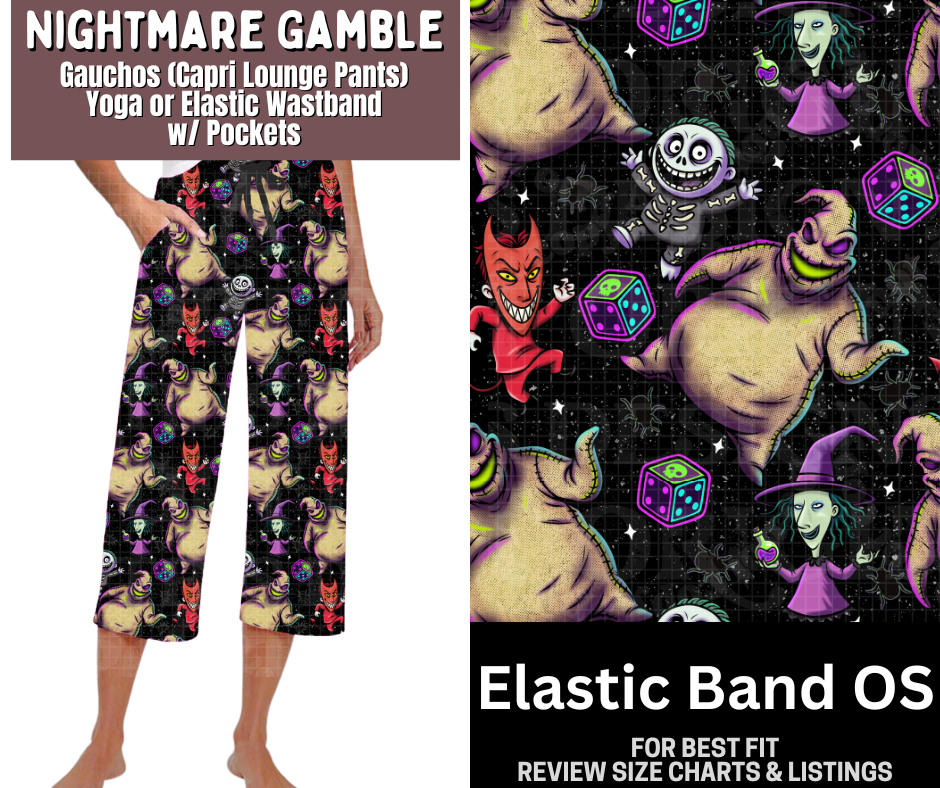 Nightmare Gamble Capri Gauchos