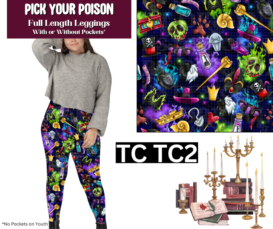Pick Your Poison Full Length Leggings w/ Pockets