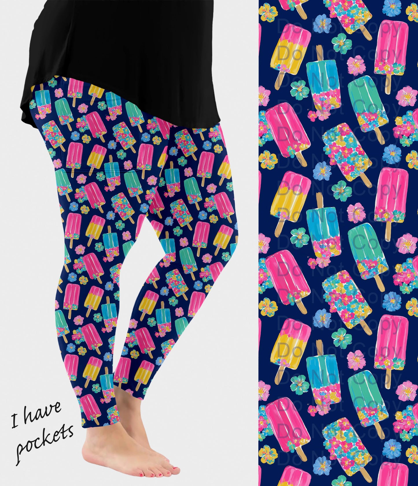 RTS - Popsicle Delight Leggings with Pockets