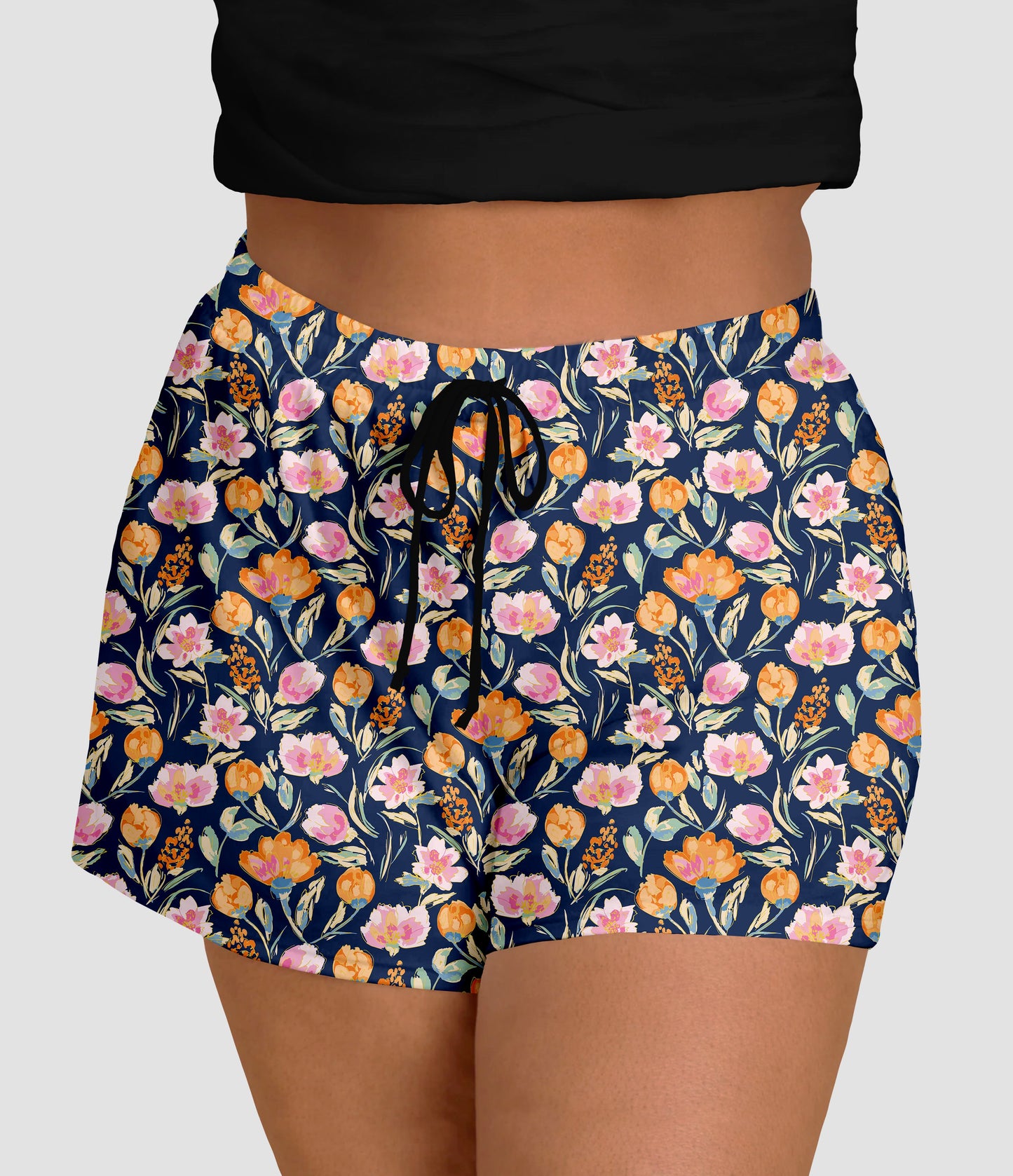 RTS - Sorbet Blooms Jogger Shorts with Pockets