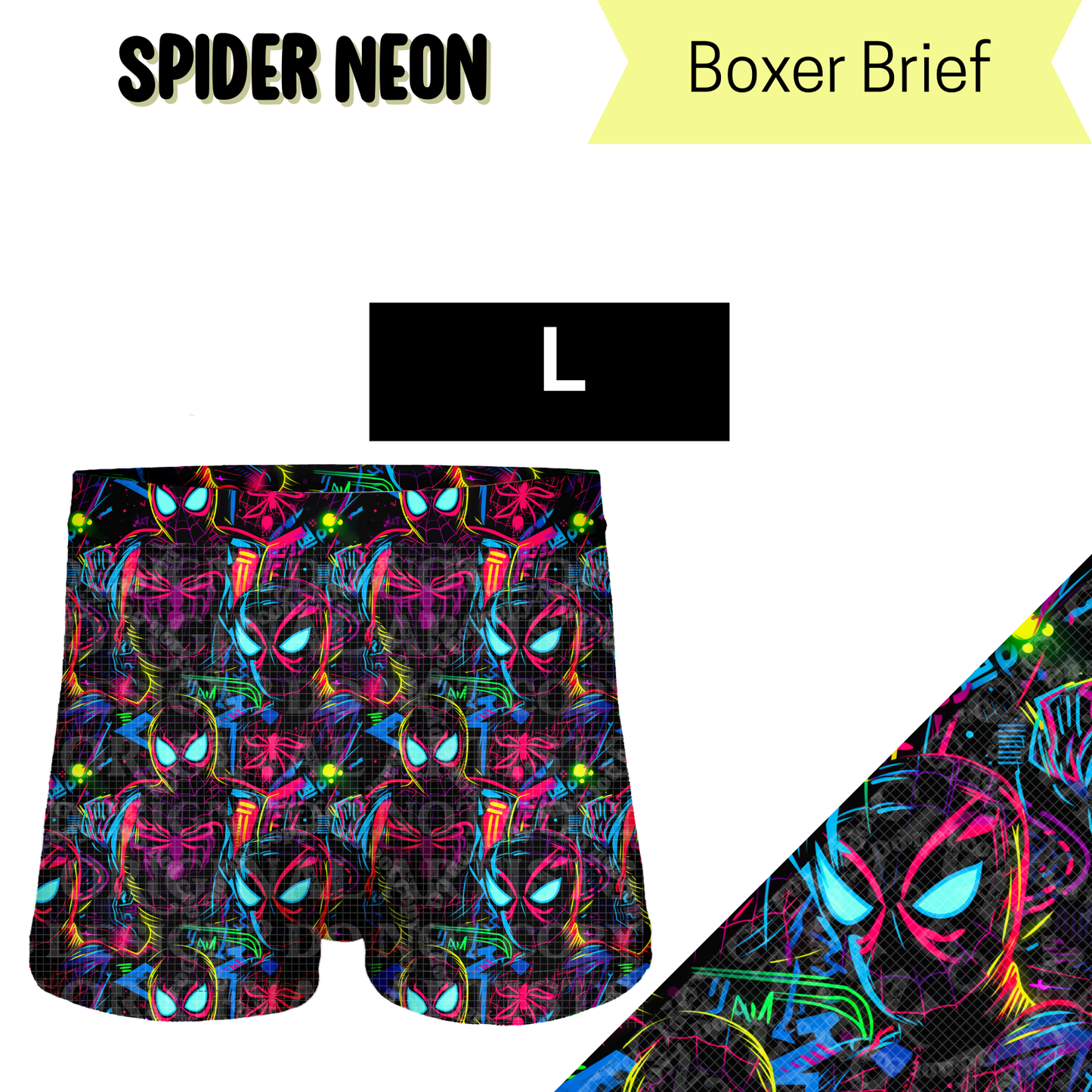 Spider Neon Boxer Briefs