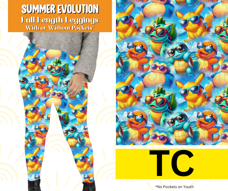 Summer Evolution Full Length Leggings w/ Pockets