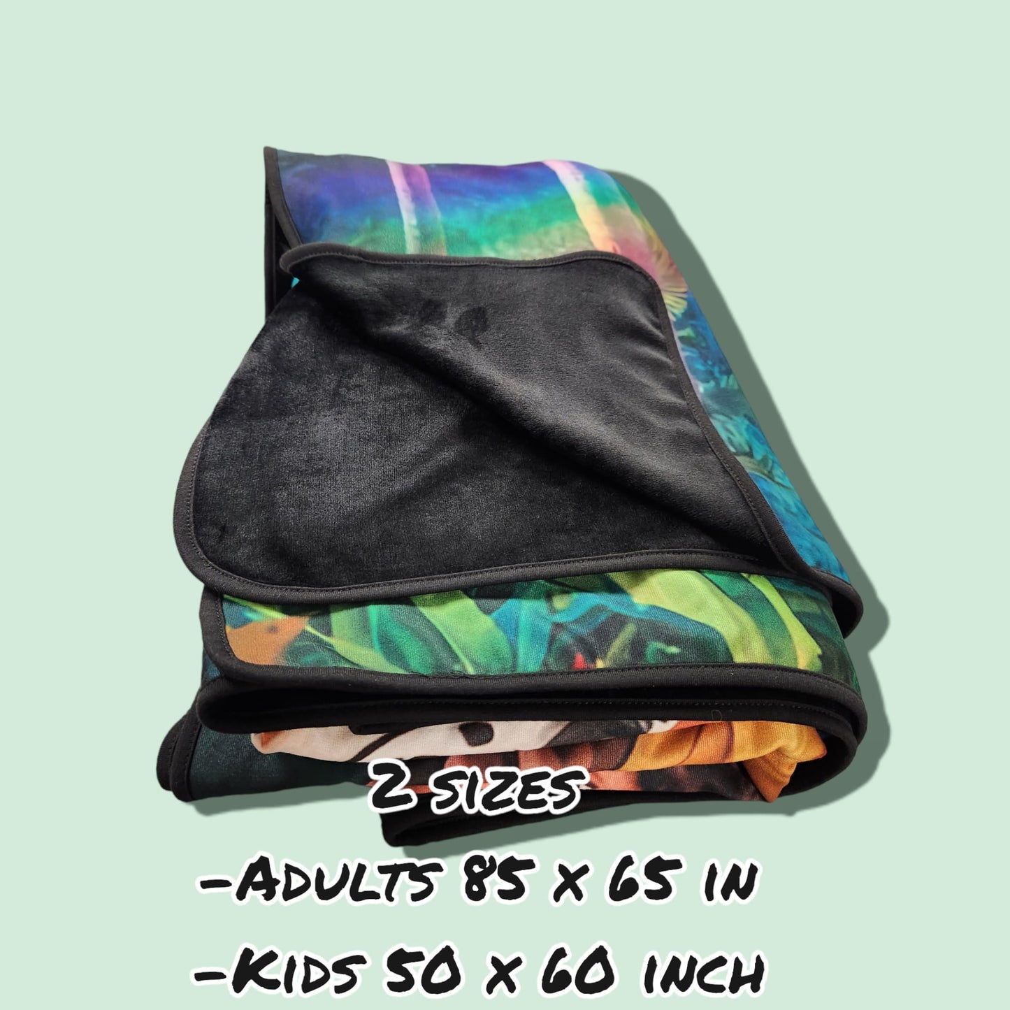 JINX - SOFT BLACK FLEECE THROW BLANKET