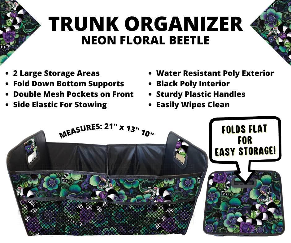 Neon Floral Beetle Trunk Organizer