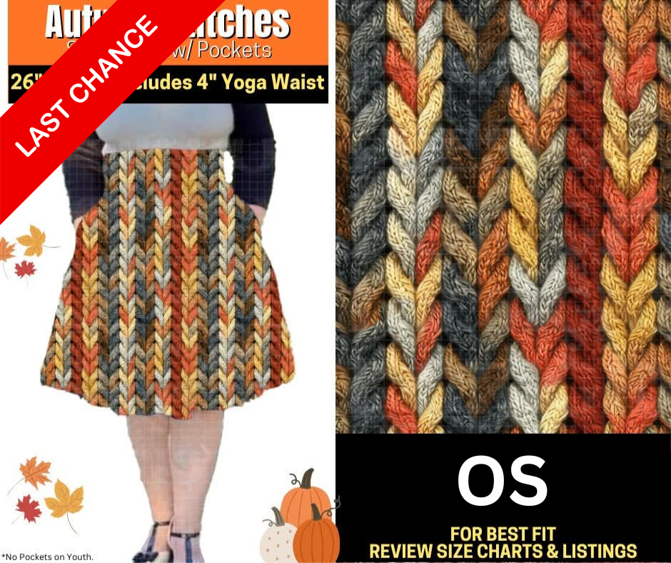 Autumn Stitches Swing Skirt