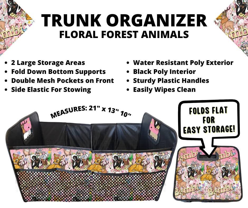 Floral Forest Animals Trunk Organizer