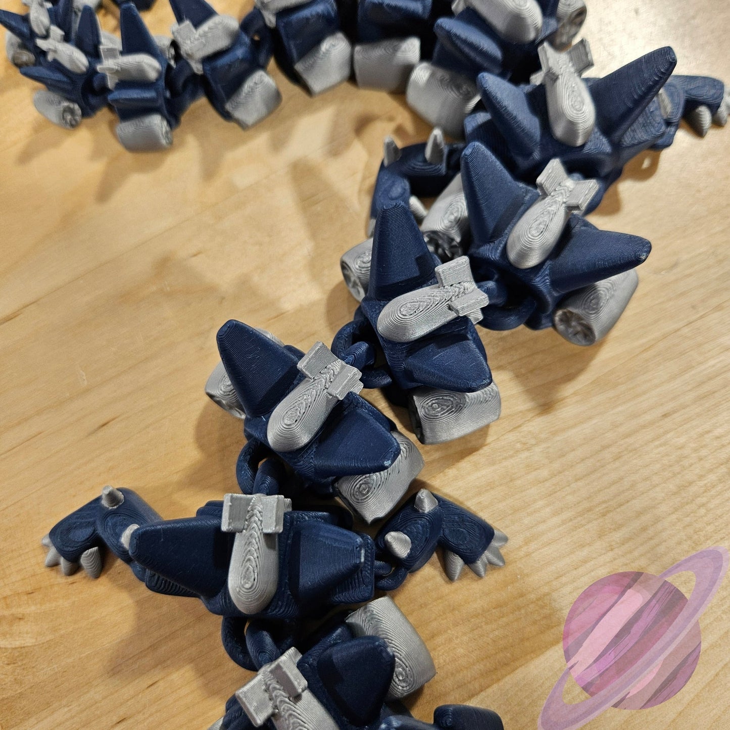 USAF AIR FORCE 3D PRINTED ARTICULATED DRAGON