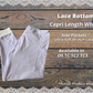 White Lace Cuff Capri Leggings w/ Pockets