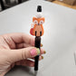 Fox Silicone Beaded Pen or Keychain
