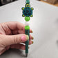 Turtle Silicone Beaded Pen or Keychain