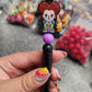 Red Witch Silicone Beaded Pen or Keychain
