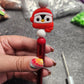 Penguin Head Silicone Beaded Pen or Keychain