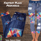 Fantasy Plaid Faux Denim Capris