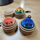 5 PACK MYSTERY FIDGET CLICKER DUMPLING KEYCHAINS- 3D PRINTED
