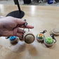 5 PACK MYSTERY FIDGET CLICKER DUMPLING KEYCHAINS- 3D PRINTED