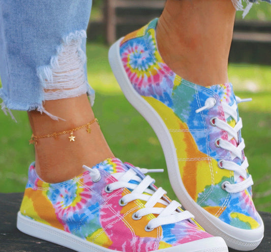 SUMMER SNEAKER - RAINBOW TIE DYE