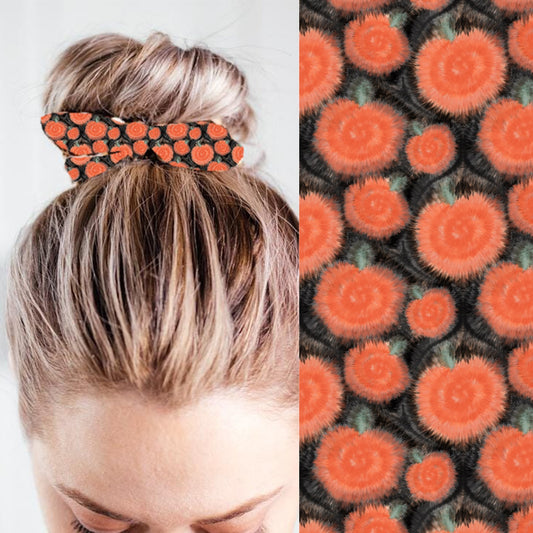 PUMPKIN TIE DYE - KNOT SCRUNCHIE