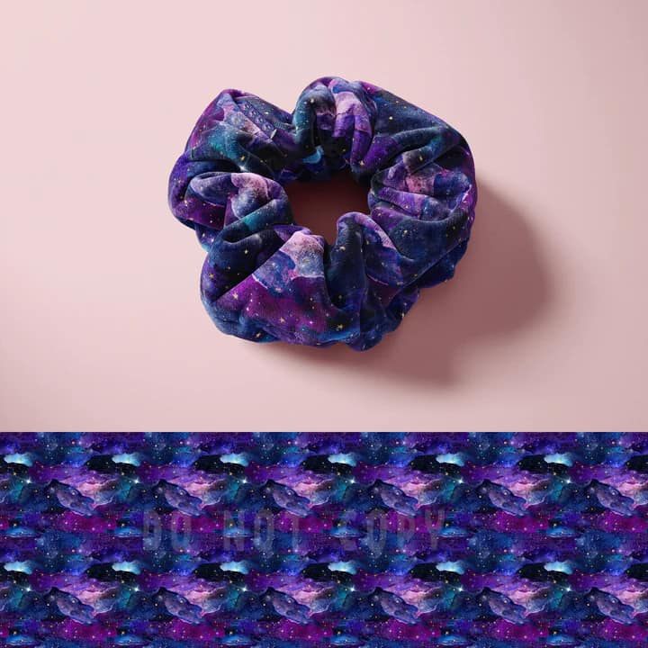 PURPLE TIE DYE - KNOT SCRUNCHIE