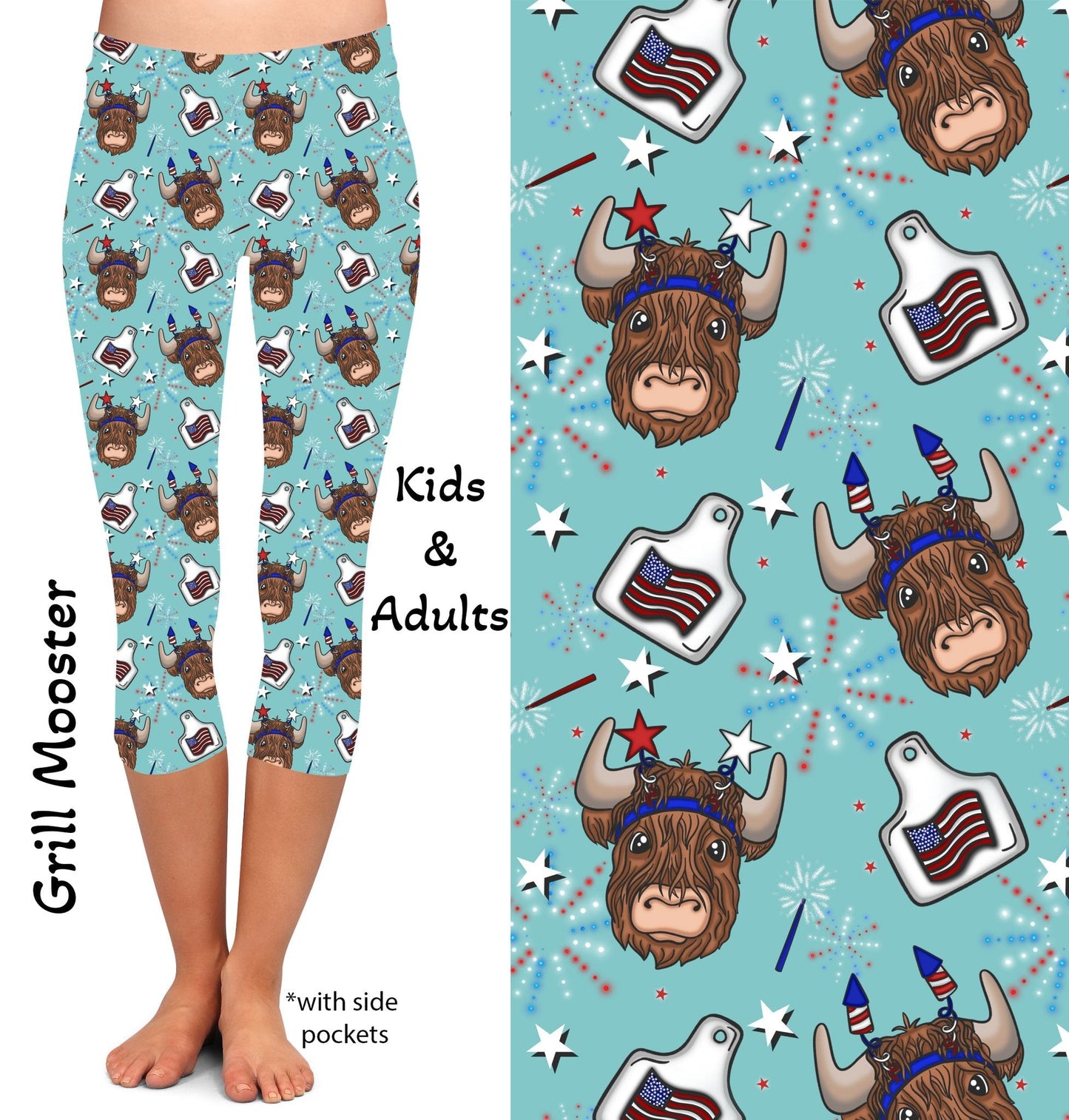 Grill Mooster Leggings & Capris with Pockets