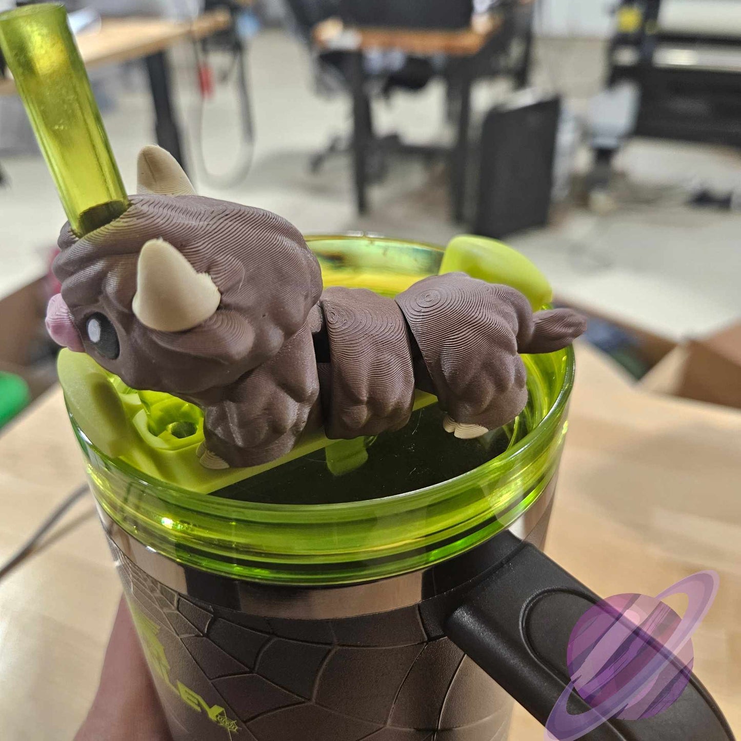 HIGHLAND COW-3D PRINTED STRAW BUDDY