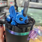 BLUE ALIEN-3D PRINTED STRAW BUDDY