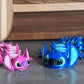 3D PRINTED PINK ALIEN ARTICULATED DRAGON