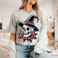 WITCH SKULL TATTOO SWEATSHIRT