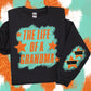 THE LIFE OF A NAME PERSONALIZED SWEATSHIRT W/ SLEEVE PRINT