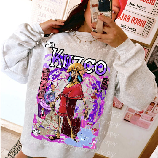 EMPORER PURPLE SPLASH CREWNECK SWEATSHIRT