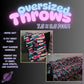 NEON SKELE- OVERSIZED THROW BLANKET