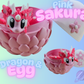 3D PRINTED PINK SAKURA DRAGON AND EGG