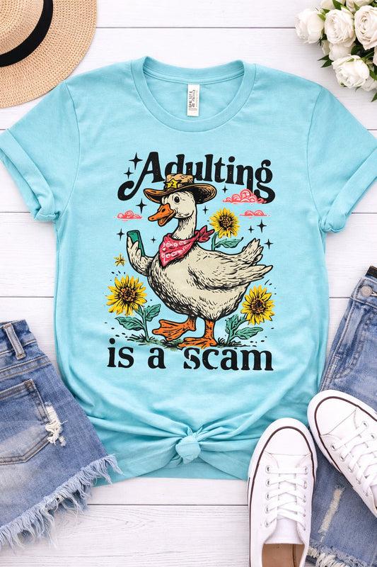 ADULTING IS A S-C-A-M TEE