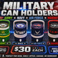 MILITARY BRANCH-3D PRINTED CUSTOM 12 OUNCE CAN HOLDERS