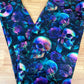 RTS - Metallic Skull Leggings with Pockets
