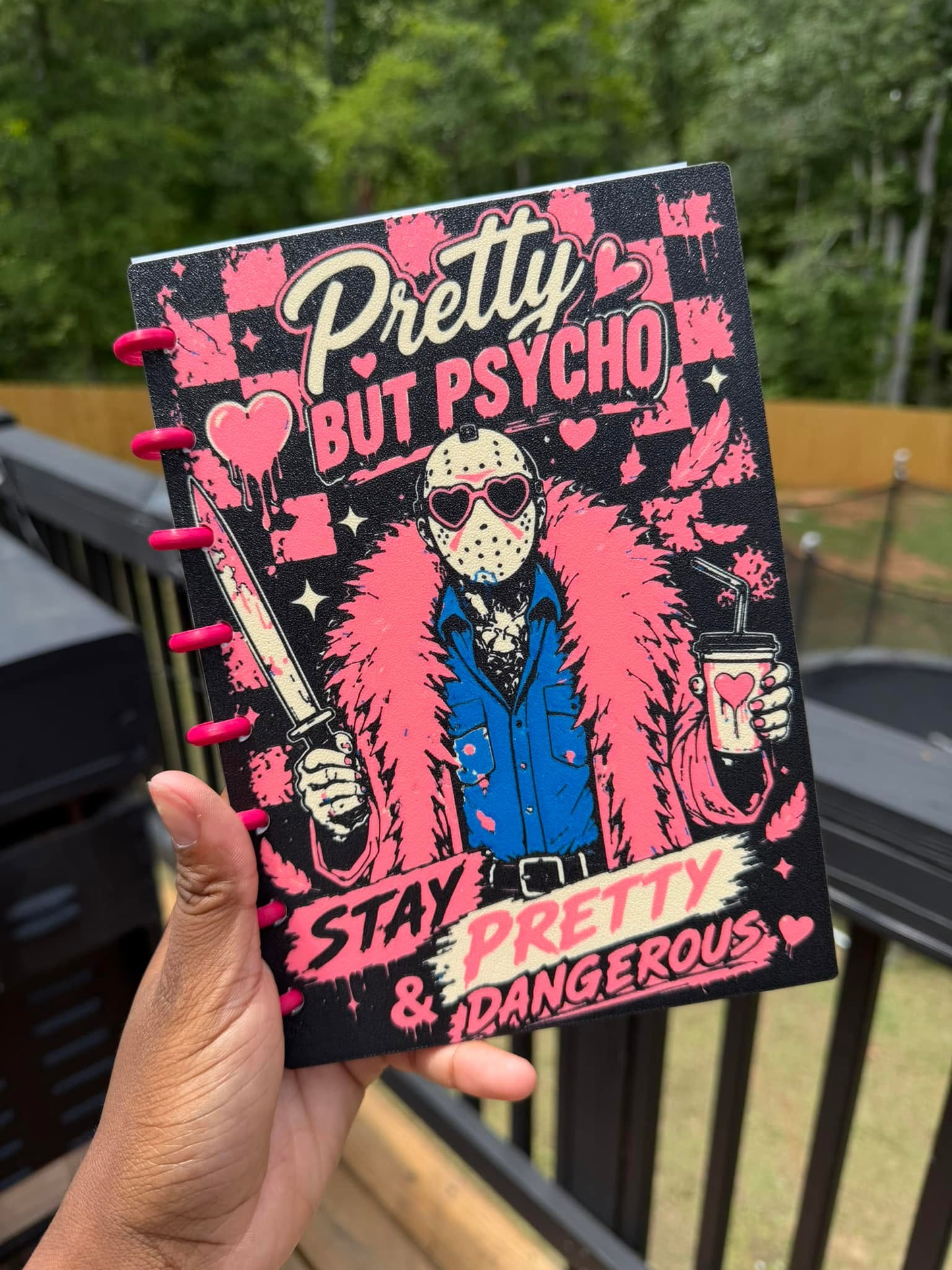 PINK HORROR- 3D PRINTED REFILLABLE NOTEBOOK