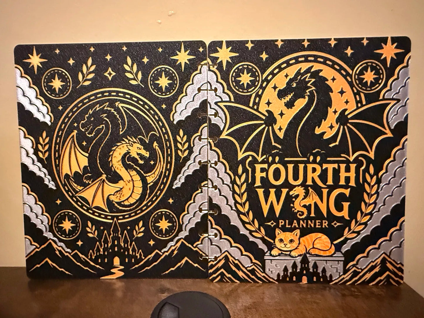 DRAGON WING INSP- 3D PRINTED REFILLABLE NOTEBOOK