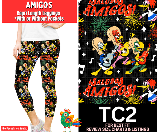 Amigos Capri Length Leggings w/ Pockets